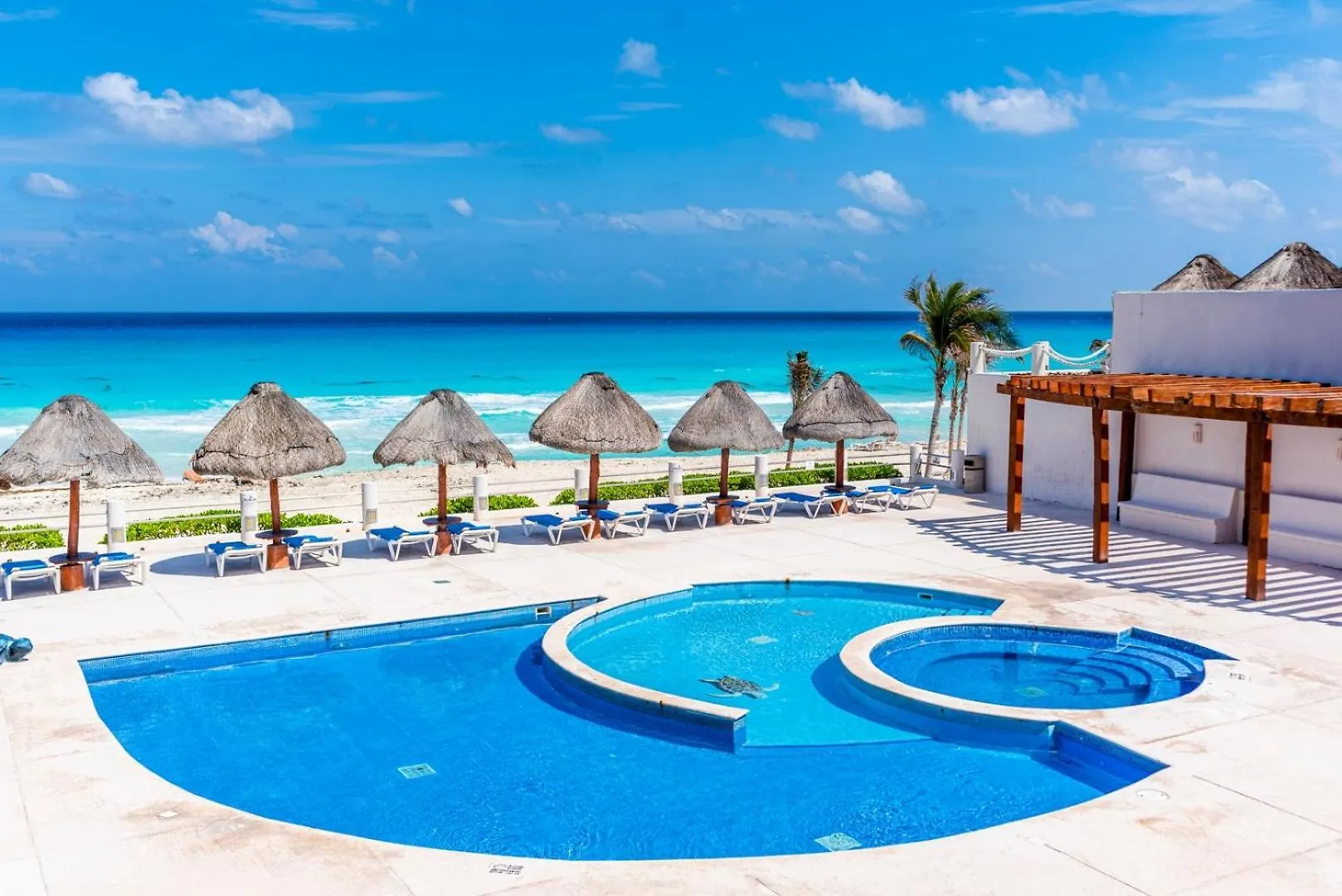 1Br In Villas Marlin, Beach Access And Pools Cancun Apartment
